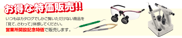 お得な特価販売